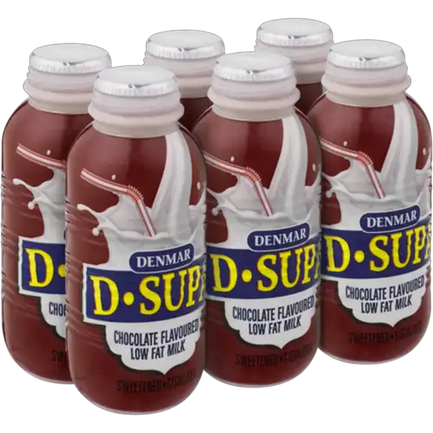 Image of Denmar D-Supa Chocolate Flavoured Low Fat Milk 6 x 350ml