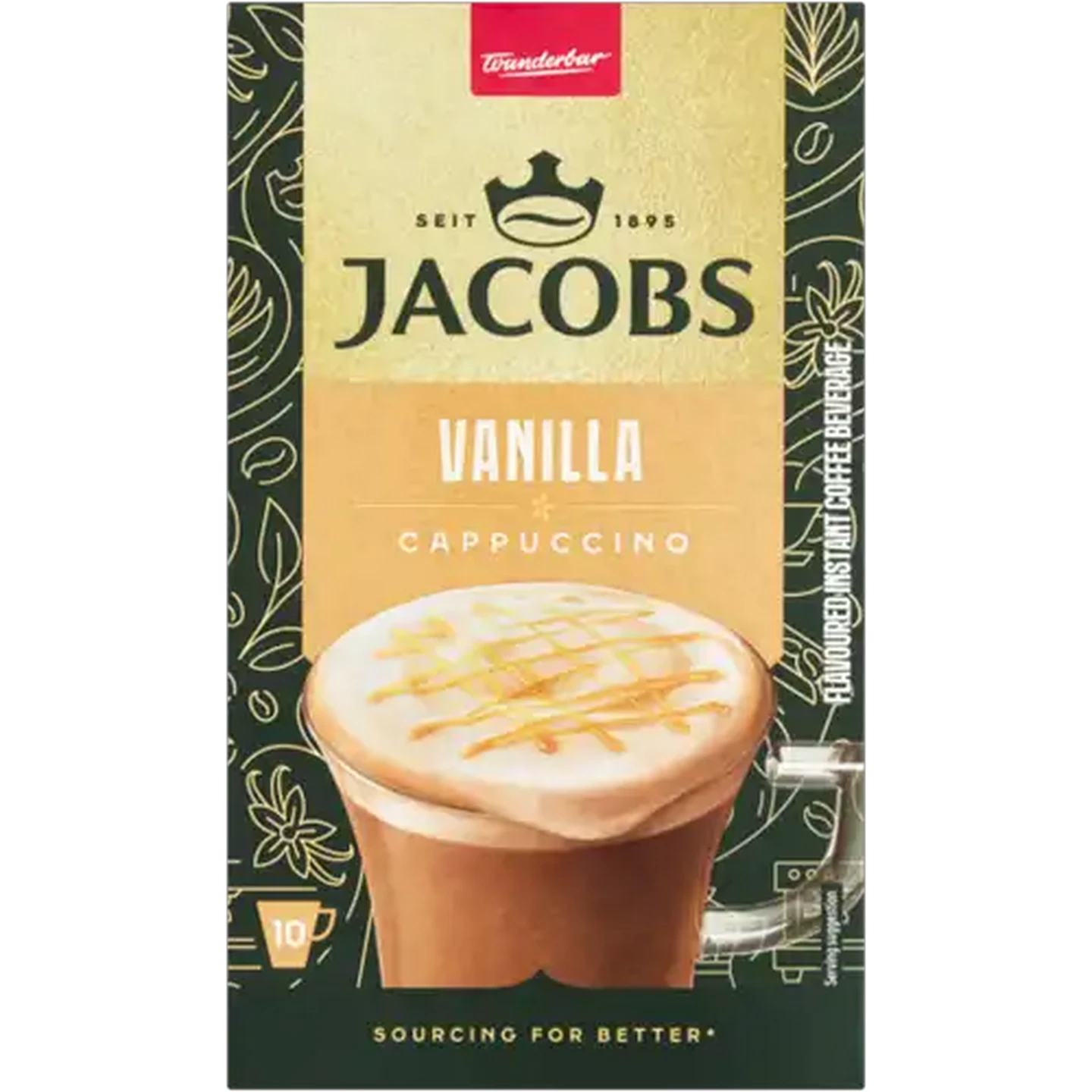 Image of Jacobs Vanilla Flavoured Cappuccino Stick 10 x 14.7g