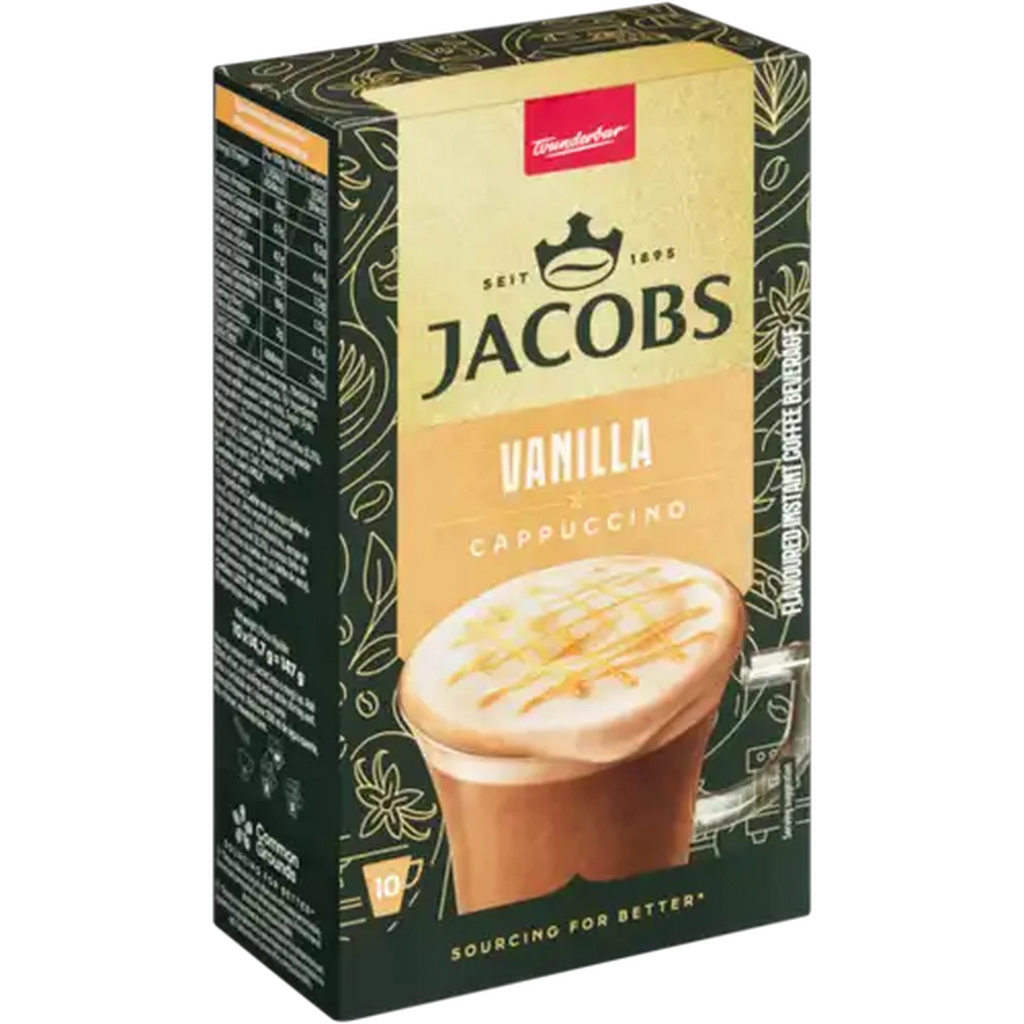 Image of Jacobs Vanilla Flavoured Cappuccino Stick 10 x 14.7g