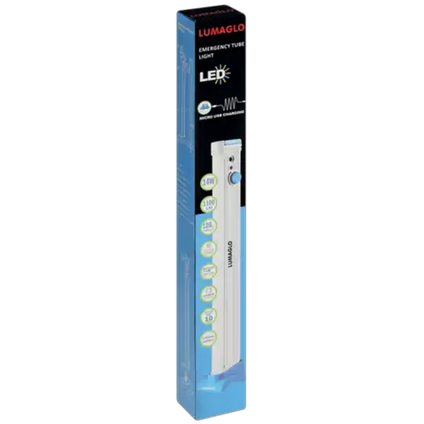 Image of Lumaglo Large Rechargeable LED Emergency Light 14W