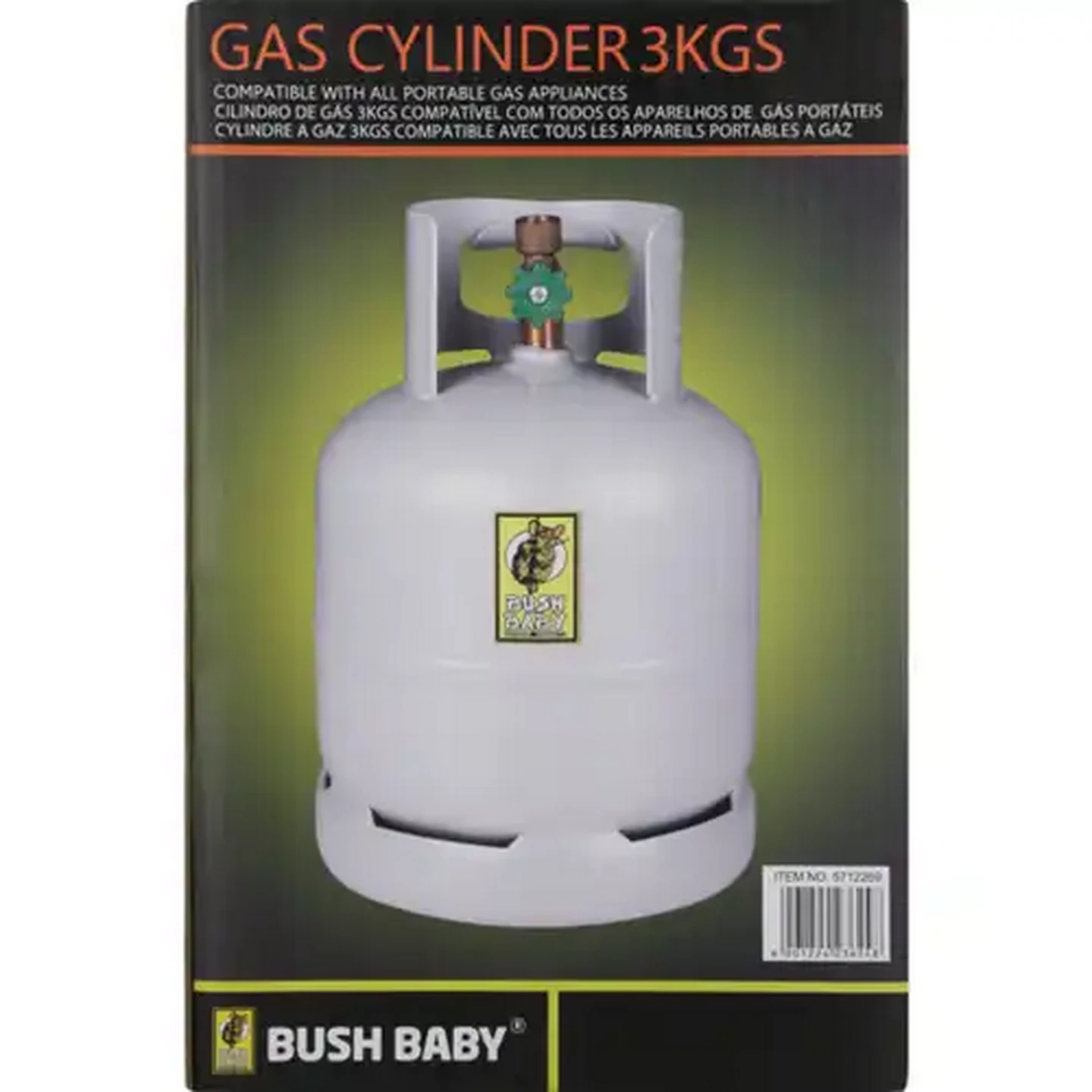 Image of Bush Baby Grey Gas Cylinder 3kg