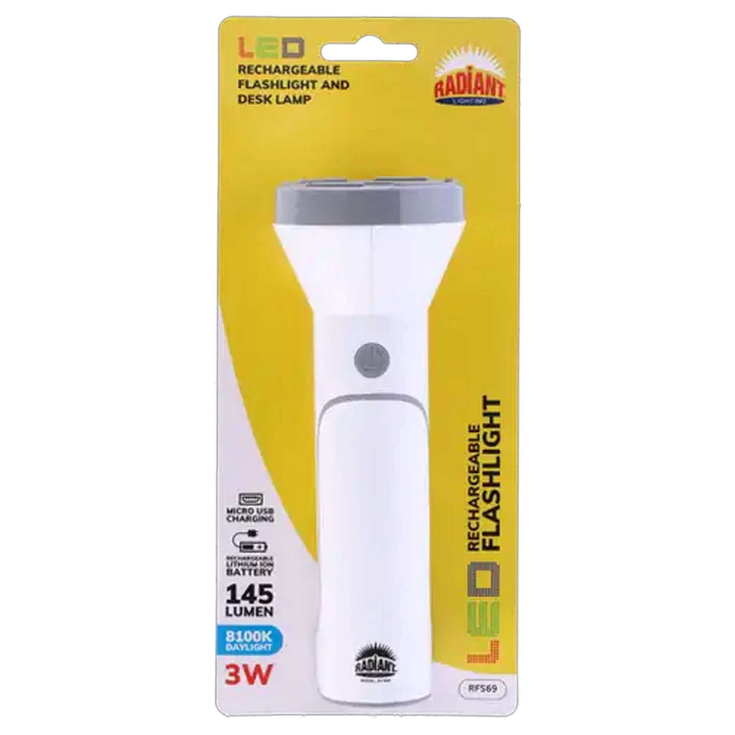 Image of Radiant Lighting LED Recharge Torch 145 Lumens
