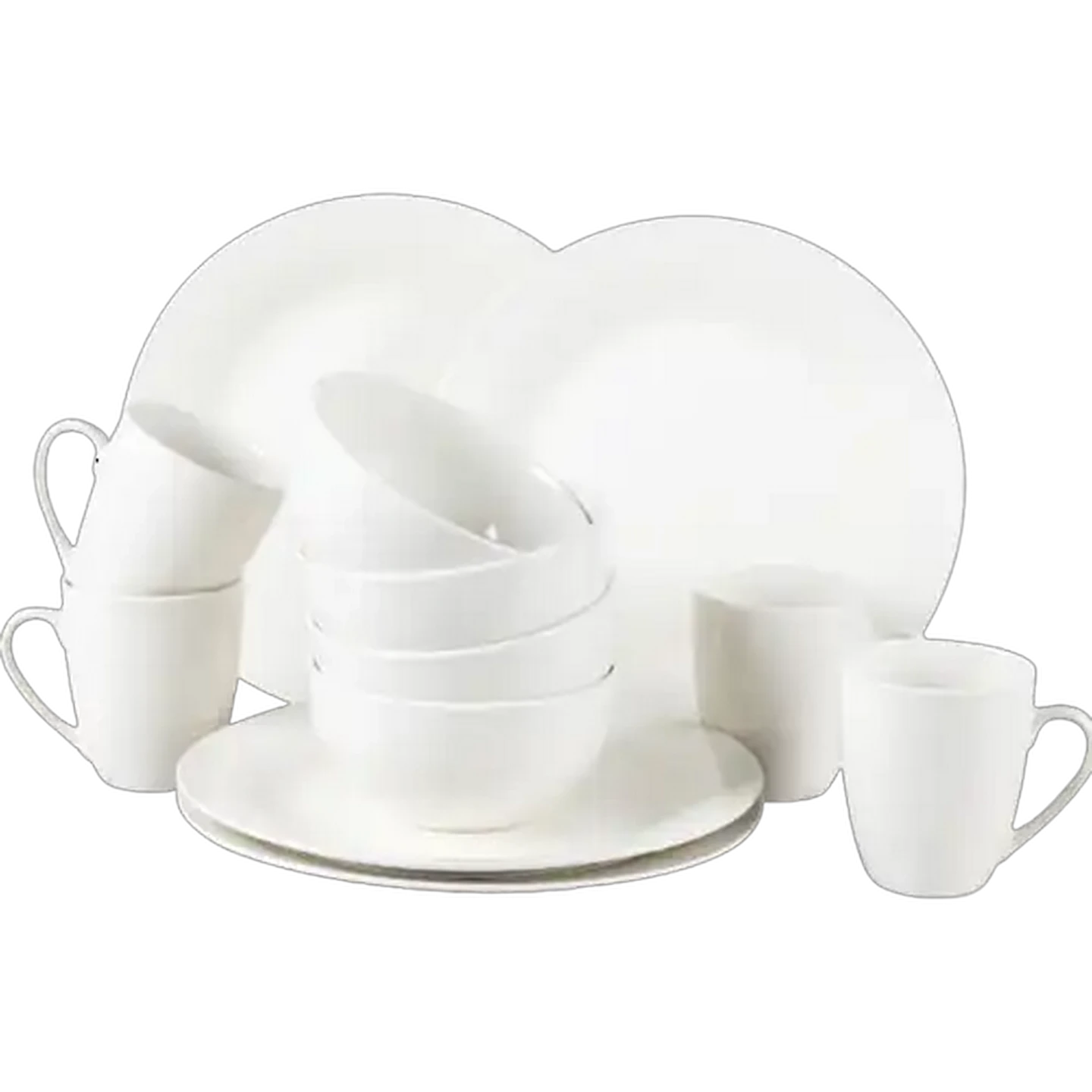 Image of Glacier Basic White Dinner Set 12-Piece