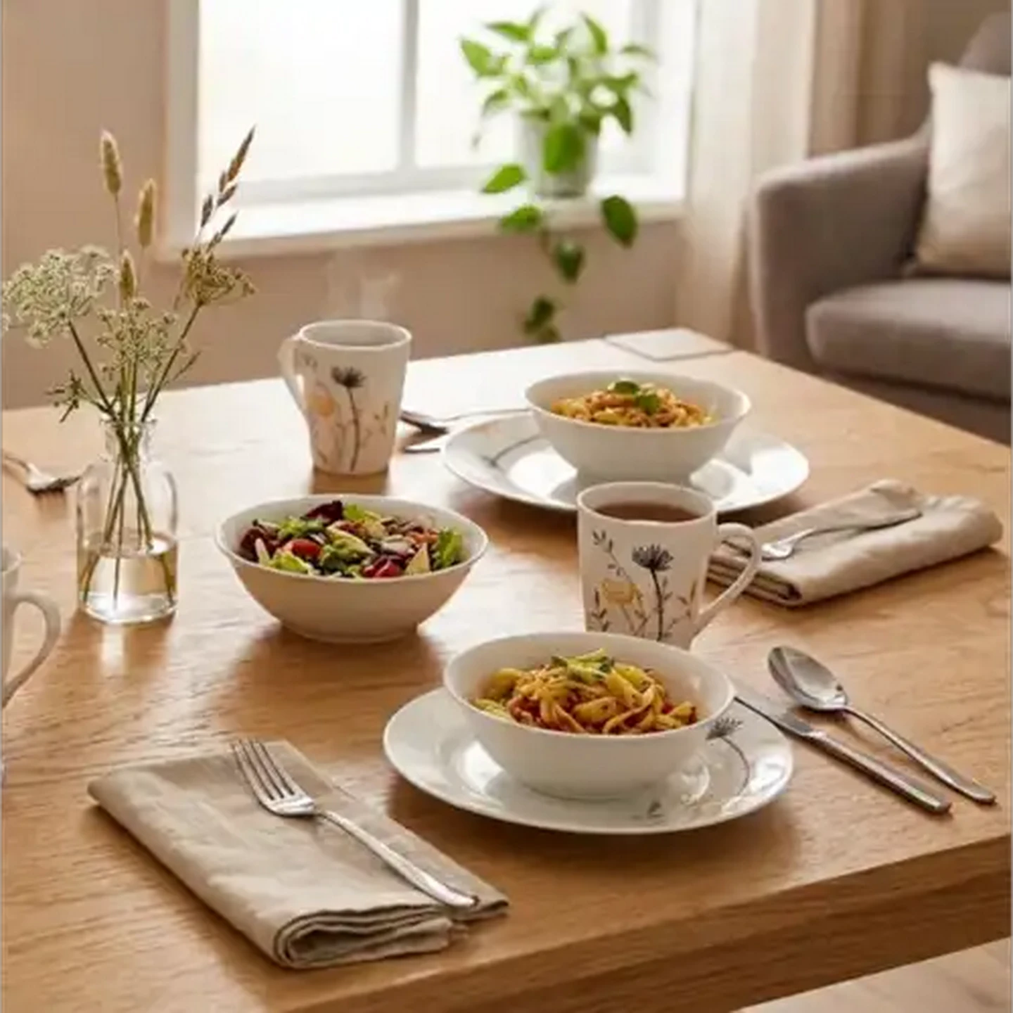 Image of Spring Flower Dinner Set 12-Piece
