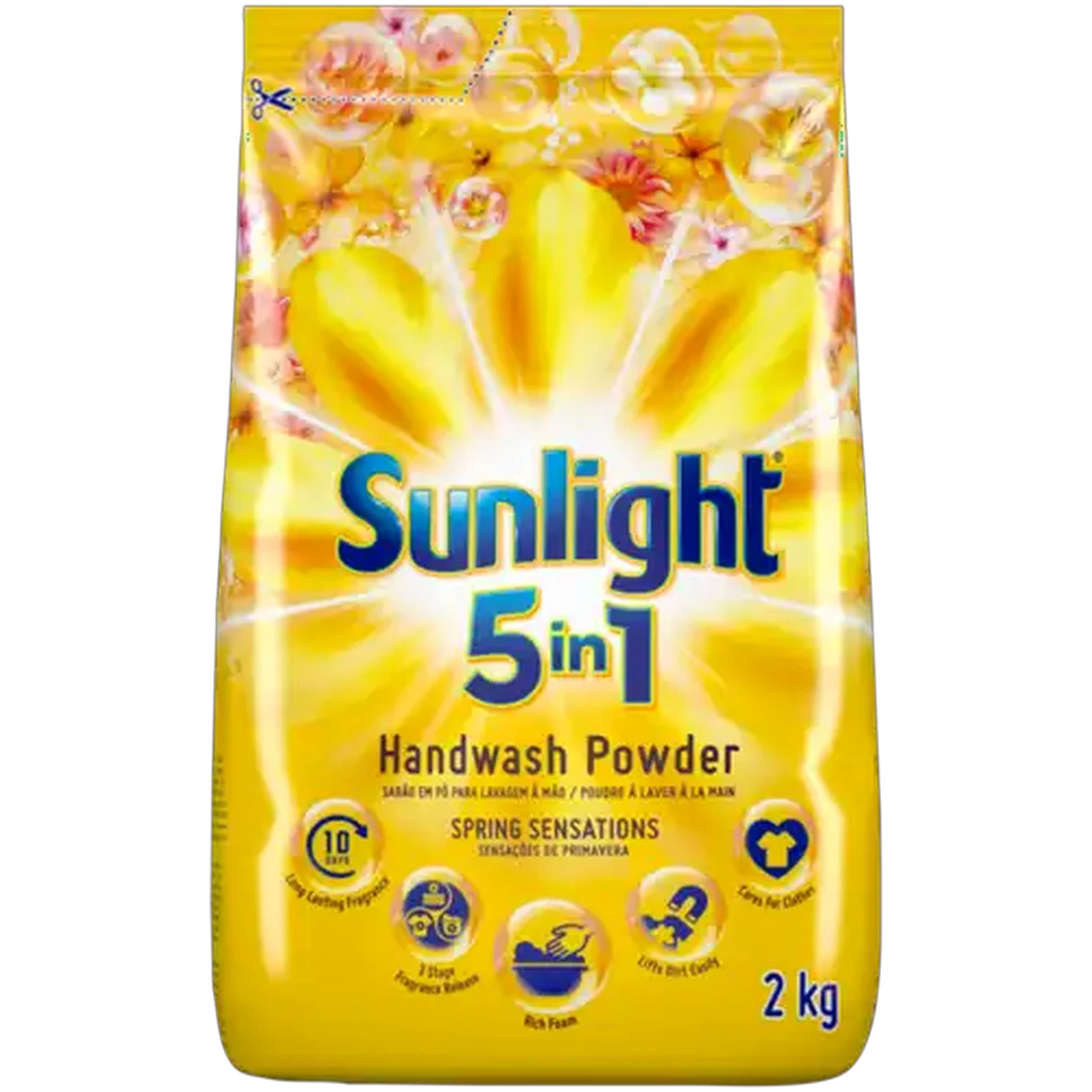 Image of Sunlight Spring Sensations 5-in-1 Handwash Powder Detergent 2kg