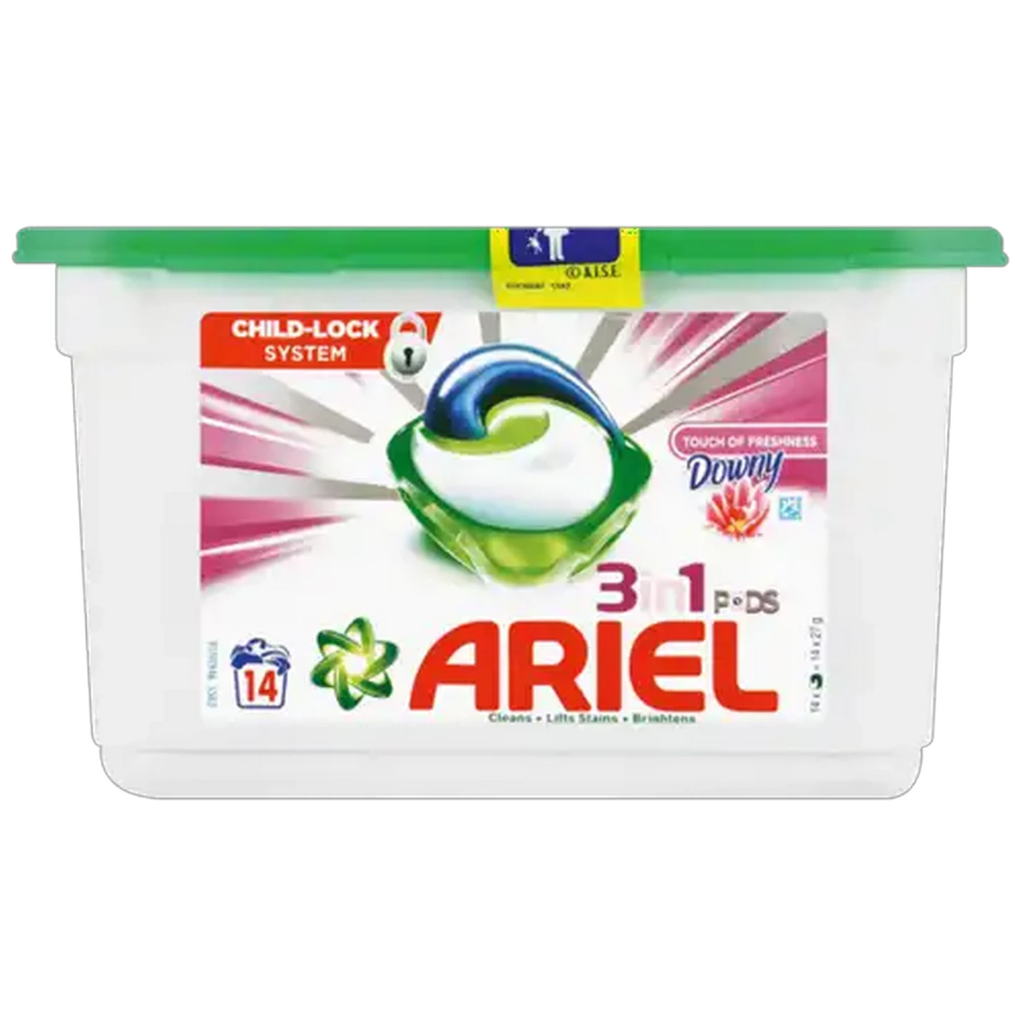 Image of Ariel 3-In-1 With a Touch Of Downy Capsules 14 Pack