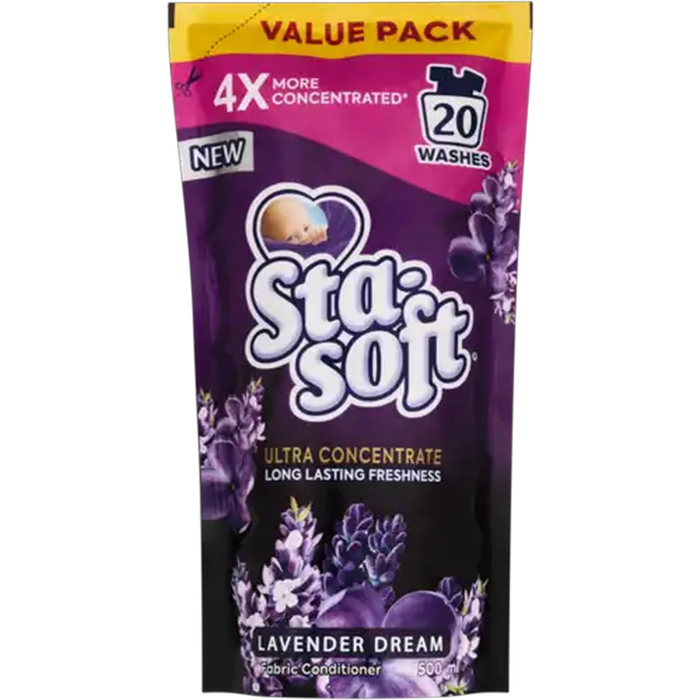 Image of Sta-soft Ultra Concentrate Lavender Dream Fabric Conditioner Refill 500ml