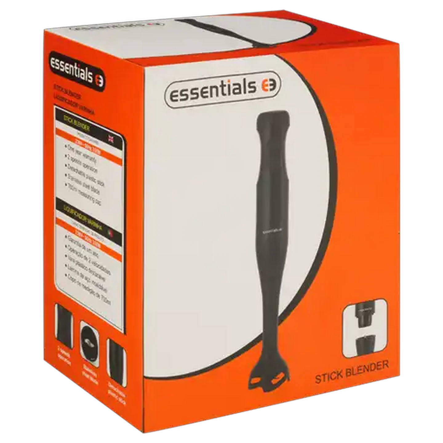 Image of Essentials Black Stick Blender 350W