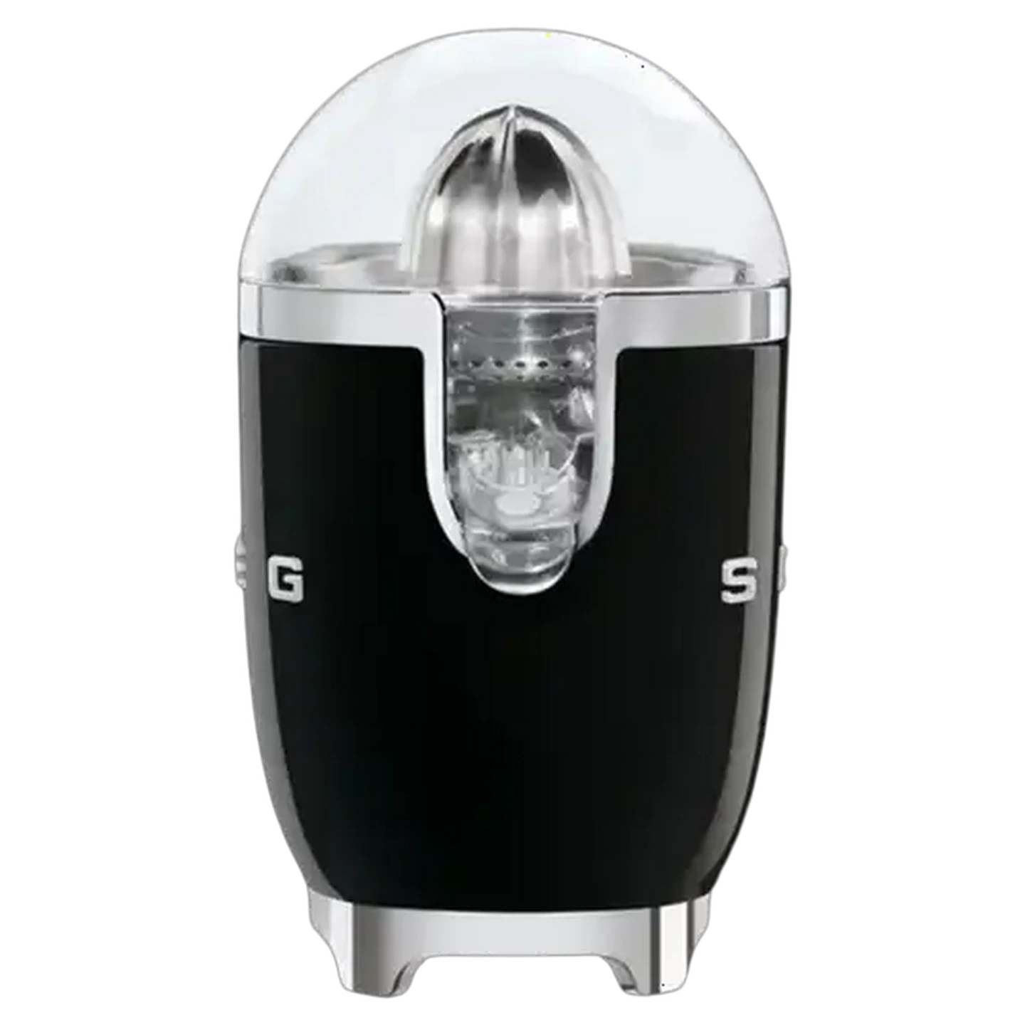 Image of Smeg Glossy Black Retro Citrus Juicer 70W
