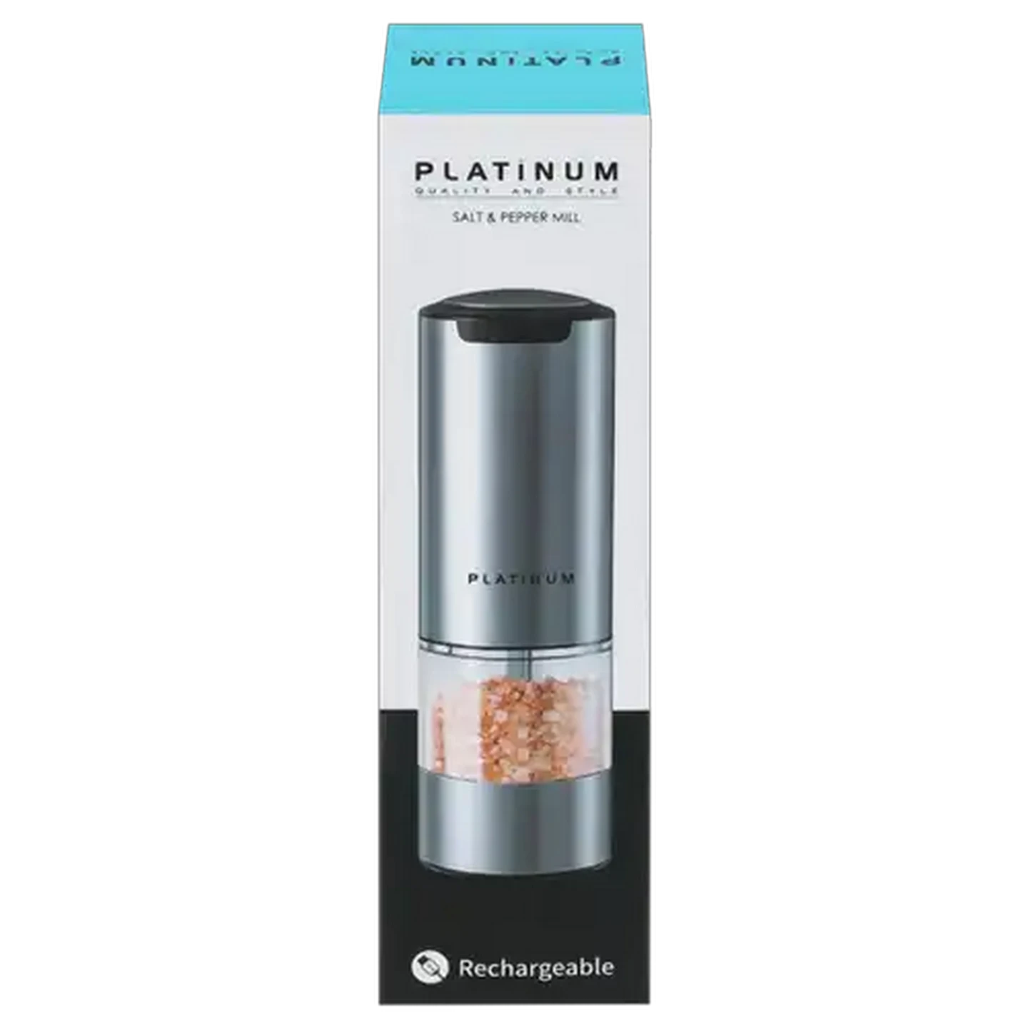 Image of Platinum Rechargeable Salt & Pepper Grinder