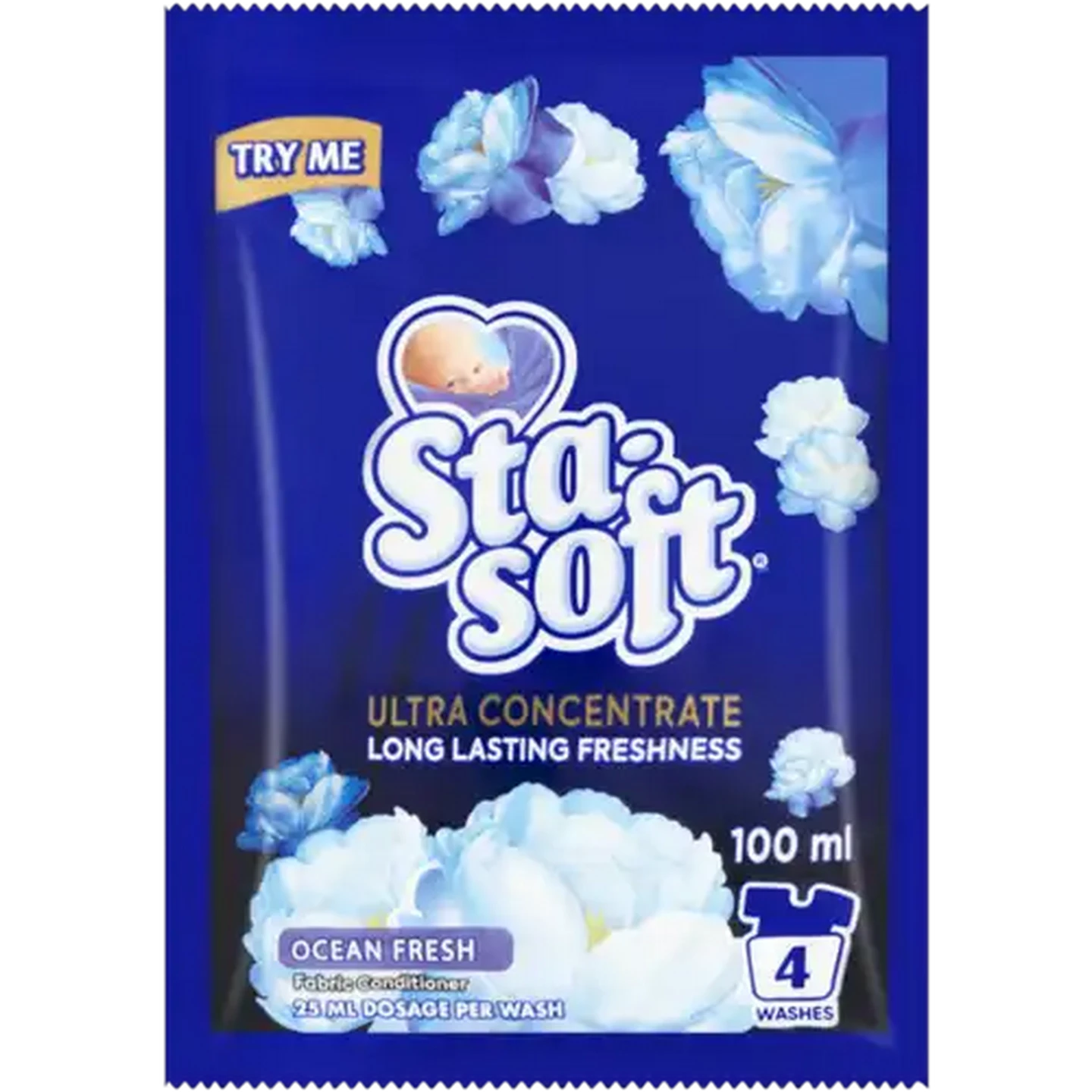 Image of Sta-soft Ultra Concentrate Ocean Fresh Fabric Conditioner 100ml