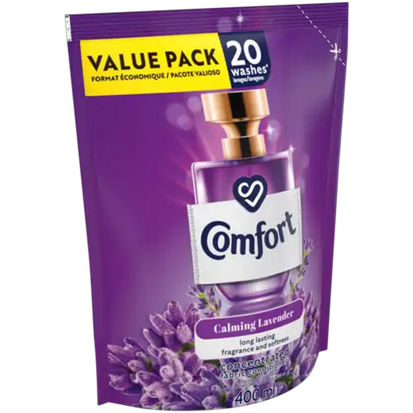 Image of Comfort Calming Lavender Concentrated Fabric Conditioner Refill 400ml