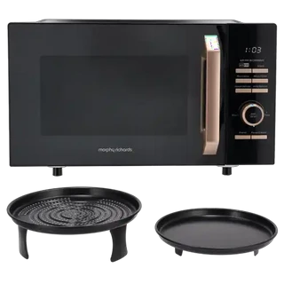 Morphy Richards Black & Rose Gold Air Fryer Microwave Oven 25L