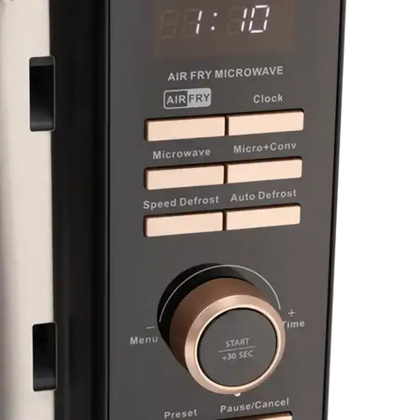 Image of Morphy Richards Black & Rose Gold Air Fryer Microwave Oven 25L