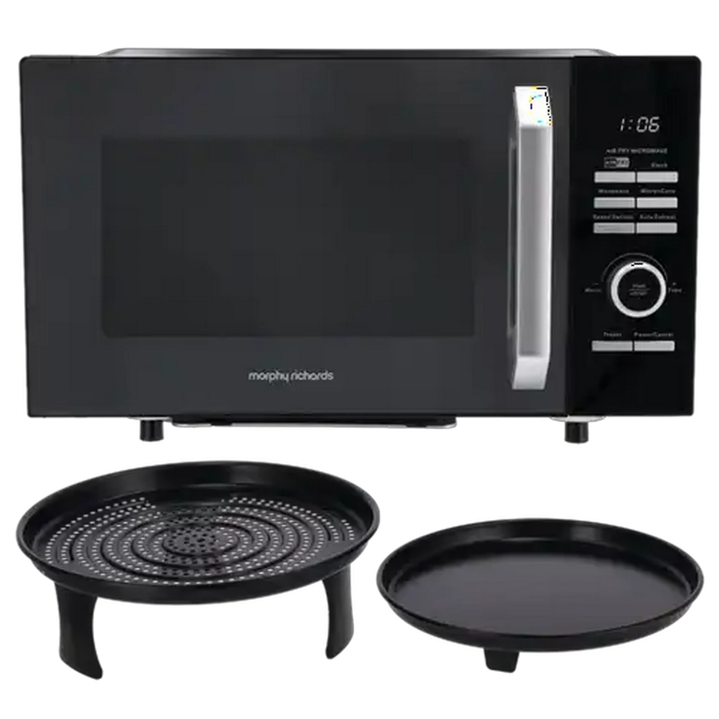モーリス　　レーザーディスク　　　　rivinBG Checkers Sixty60 | Morphy Richards Black & Silver Air Fryer