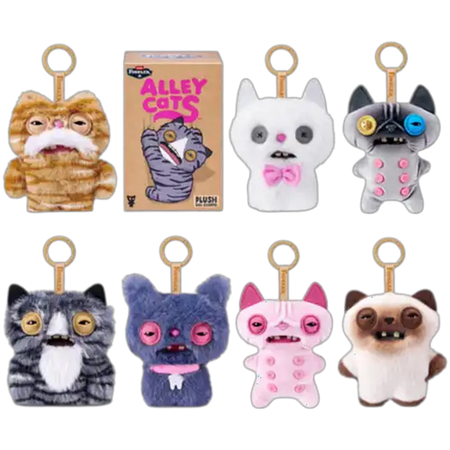 Image of Fuggler Alley Cat Keyring 12cm (Type May Vary)