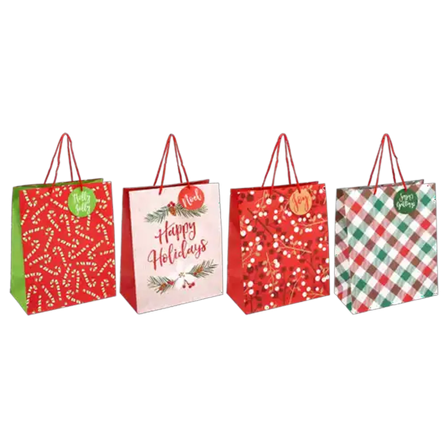 Image of Happy Holidays Large Christmas Gift Bag (Design May Vary)