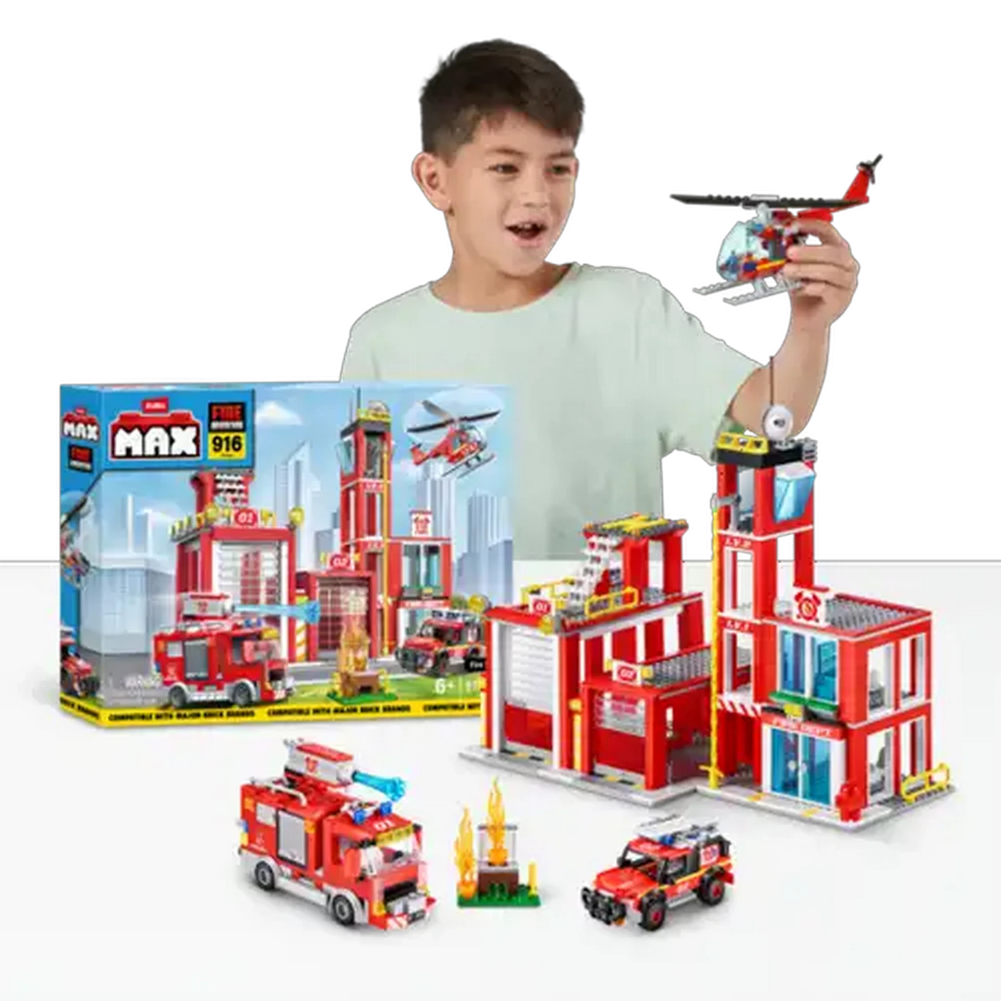 Image of MAX Adventure Fire Station Playset
