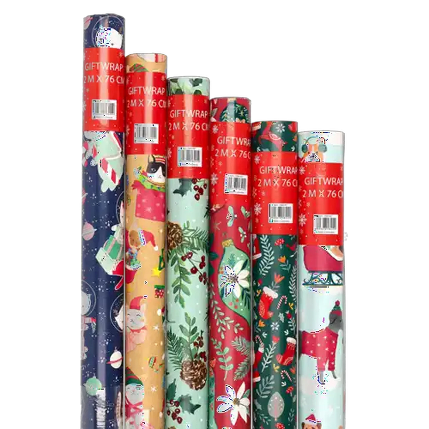 Image of Christmas Gift Wrap 2m x 76cm (Design May Vary)