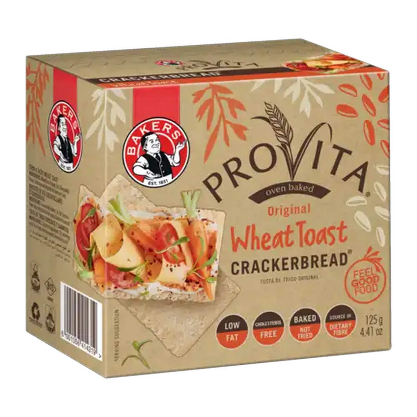 Image of Provita Original Wheat Toast Crackerbread 125g