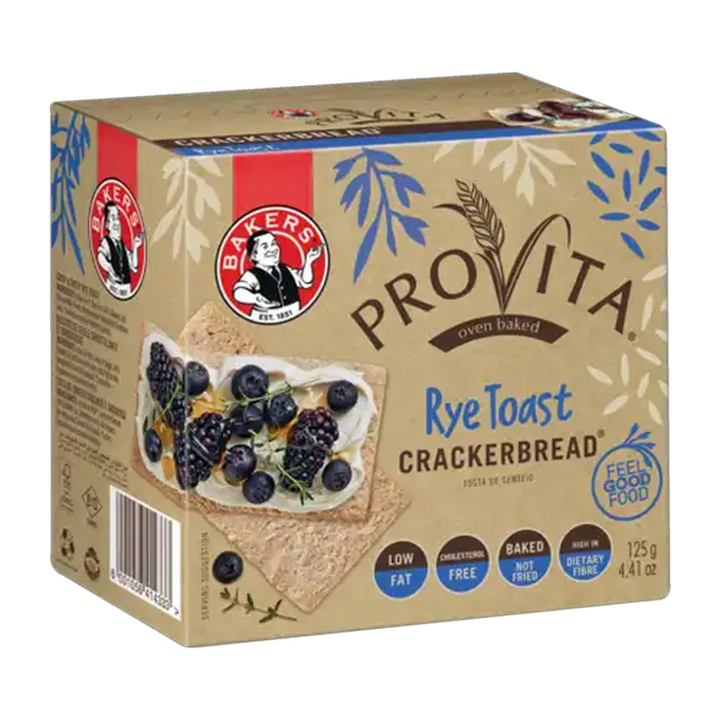 Image of Provita Rye Toast Crackerbread 125g
