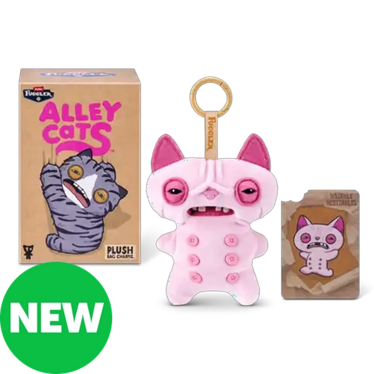 Image of Fuggler Alley Cat Keyring 12cm (Type May Vary)