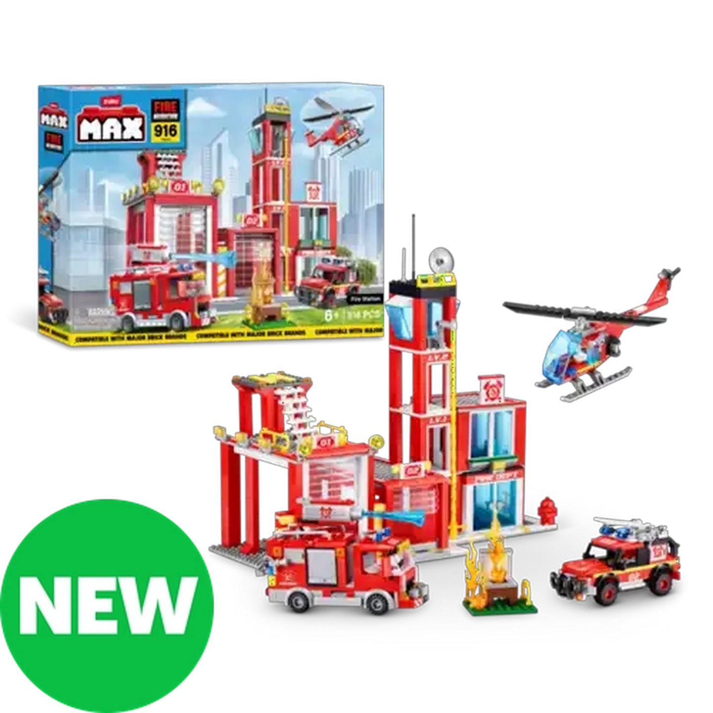Image of MAX Adventure Fire Station Playset