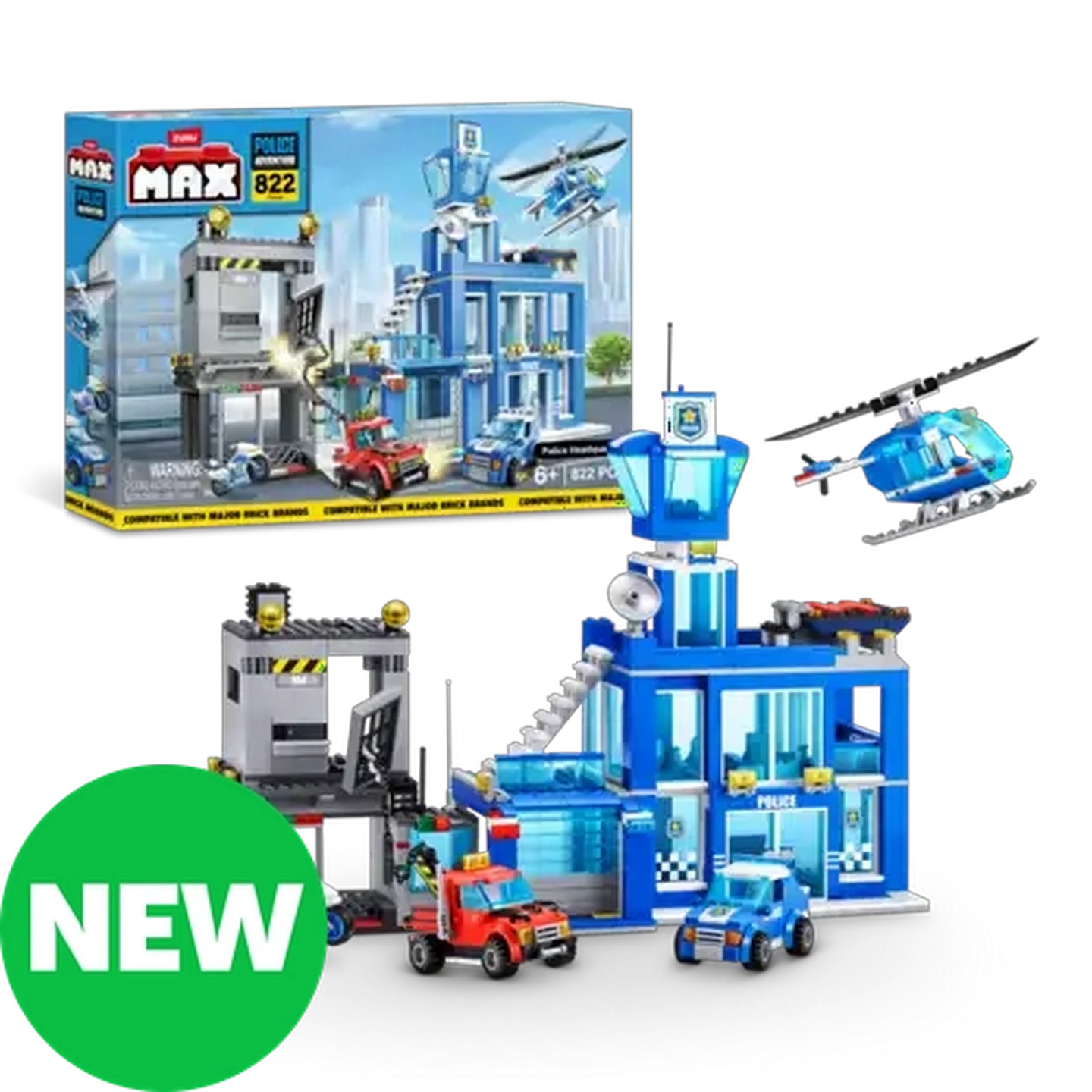 Image of Max Adventure Police Headquarters Playset