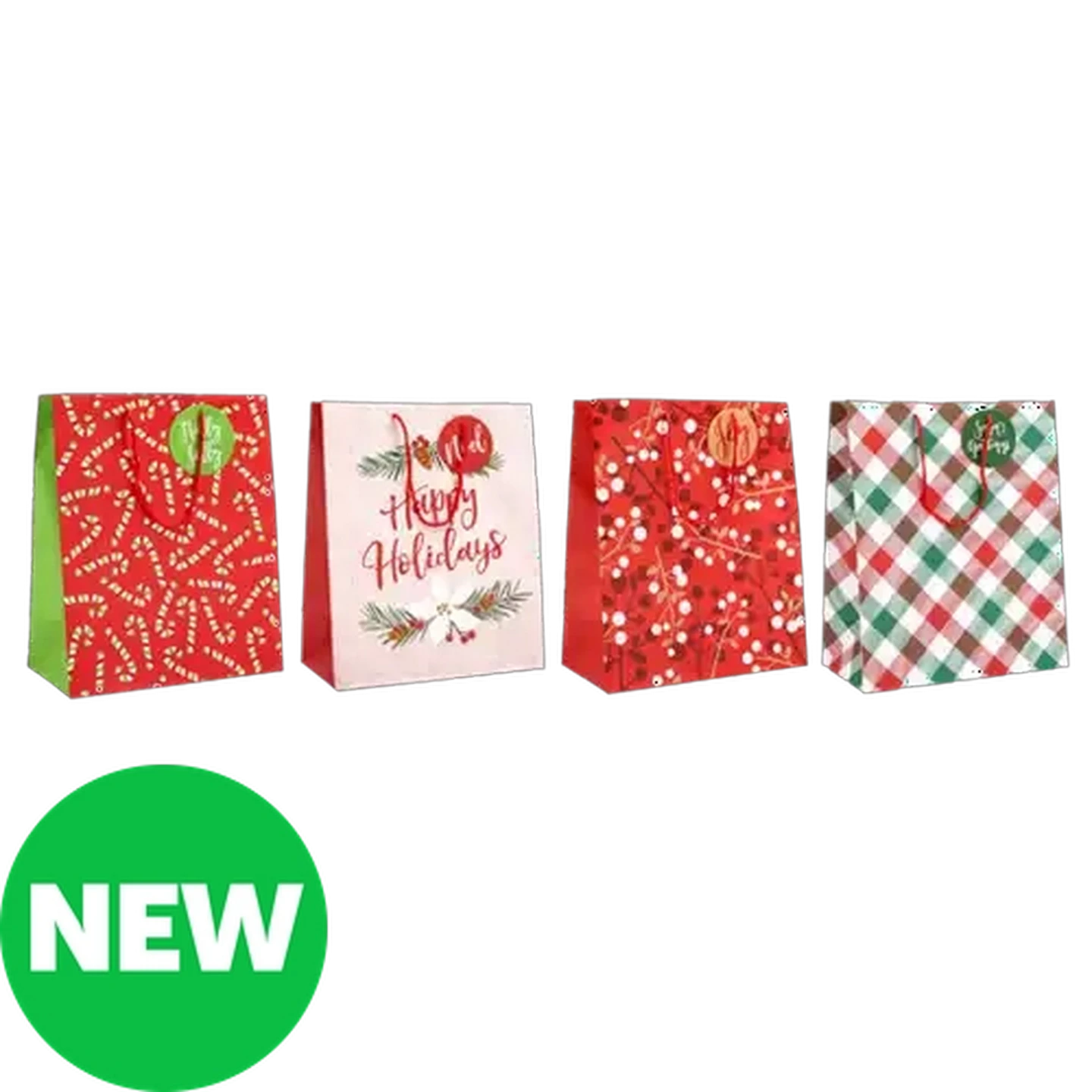 Image of Happy Holidays Large Christmas Gift Bag (Design May Vary)