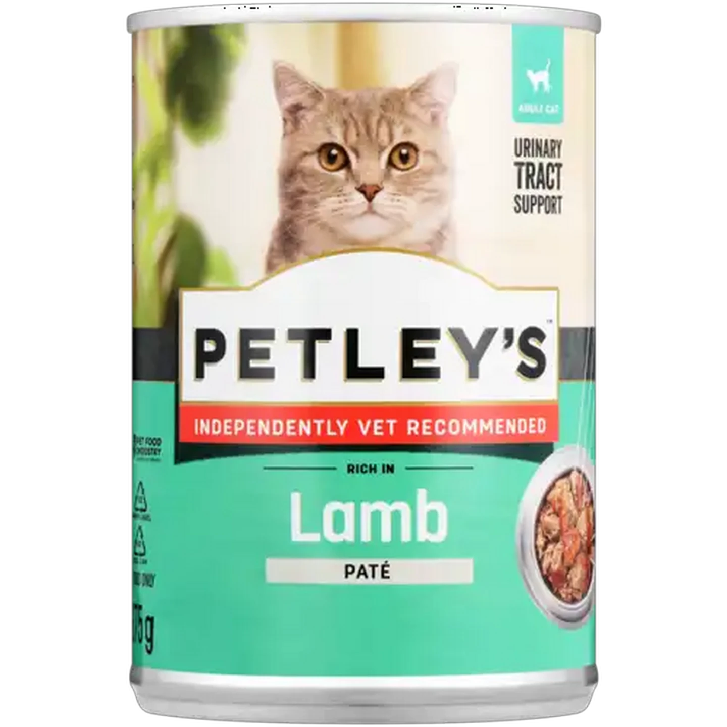 Image of Petley's Lamb Paté All Adult Wet Cat Food 375g