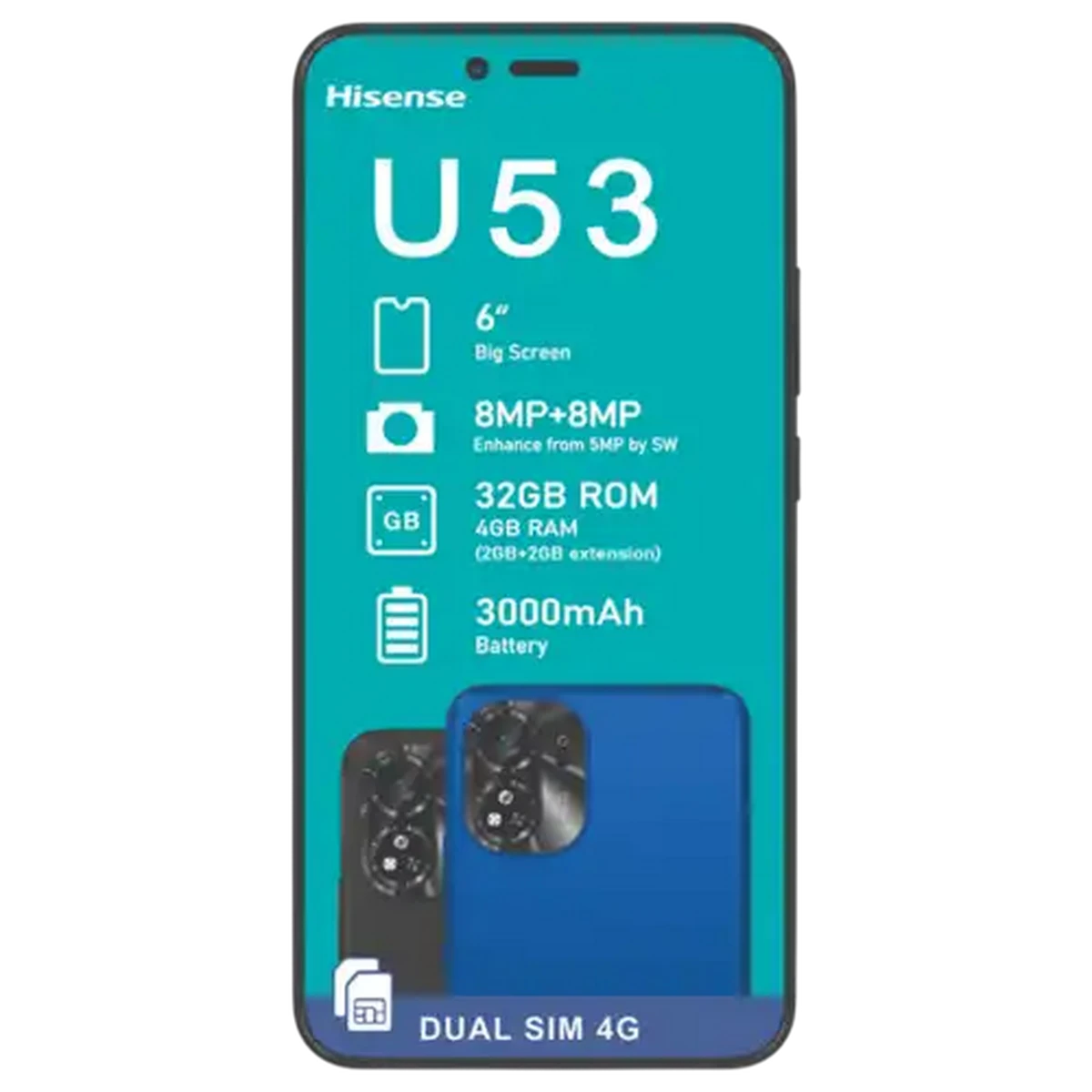 Shoprite ZA | Hisense U53 Smartphone Black (Network Locked)