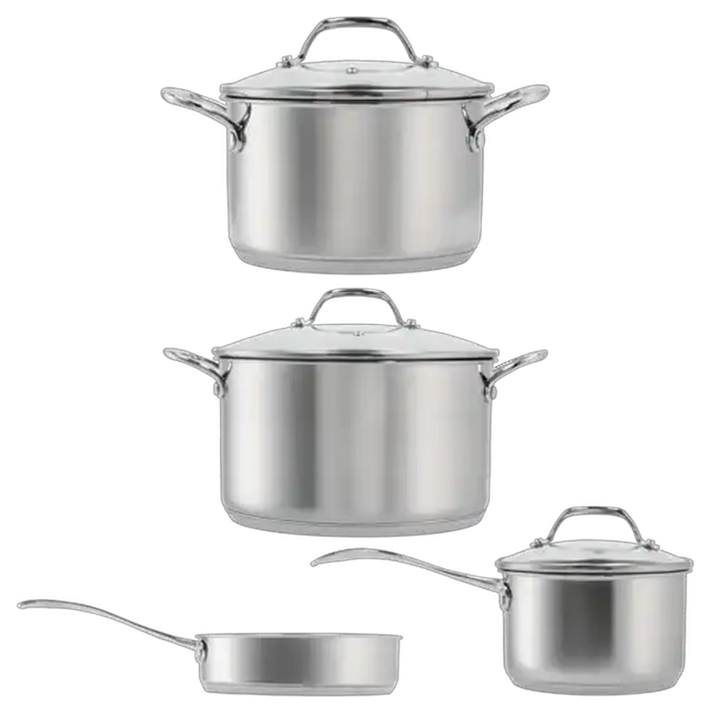 Image of Agean Poland Stainless Steel Cookware Set 7-Piece
