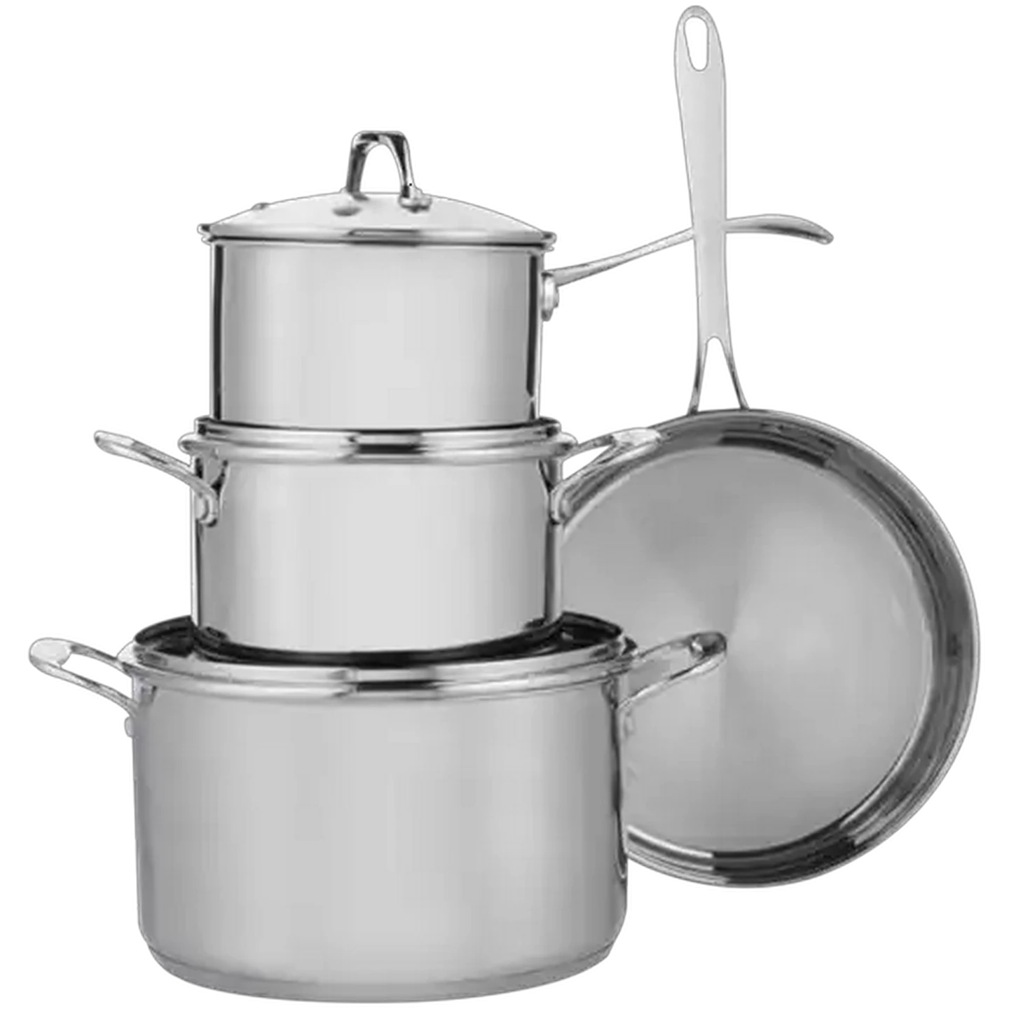 Image of Agean Poland Stainless Steel Cookware Set 7-Piece