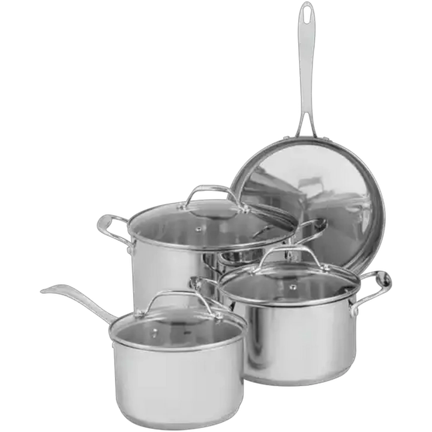 Image of Agean Poland Stainless Steel Cookware Set 7-Piece