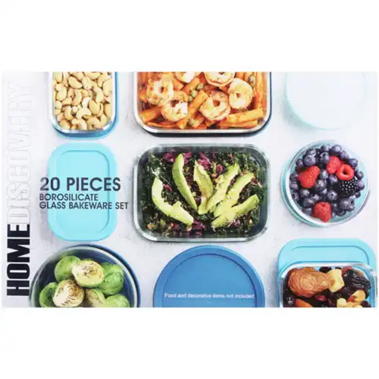 Image of Home Discovery Glass Bakeware Set 20-Piece