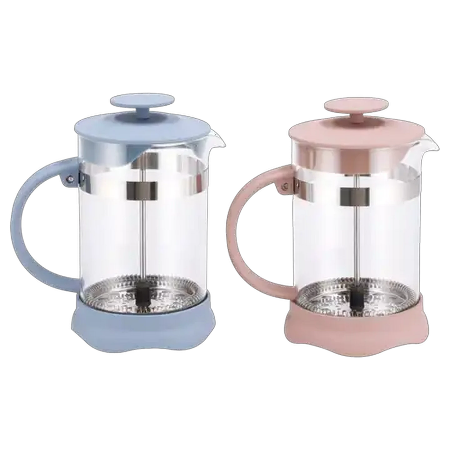 Image of Mila Colour Glass Coffee Plunger 800ml (Colour May Vary)