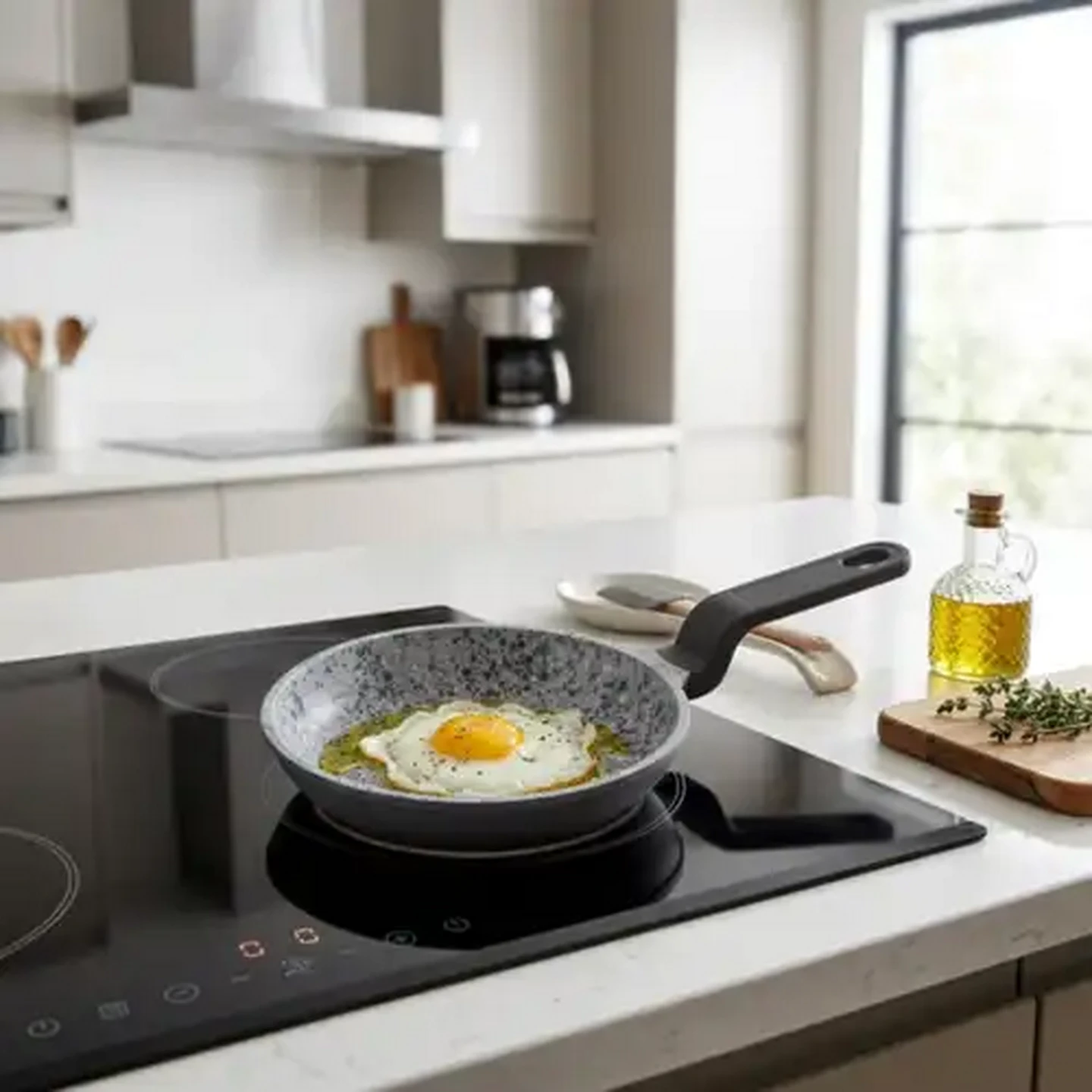 Image of Cast Aluminium Mini Granite Fry Pan 14cm