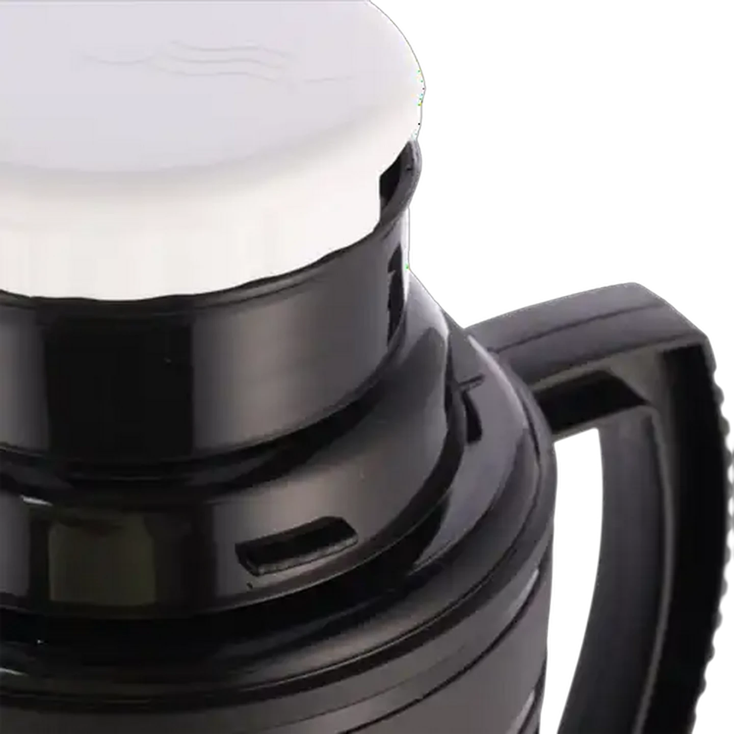 Image of TravelVac Glass Liner Black Vacuum Flask 1.0L
