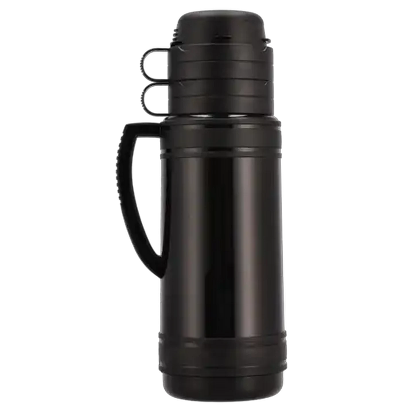 Image of TravelVac Glass Liner Black Vacuum Flask 1.0L