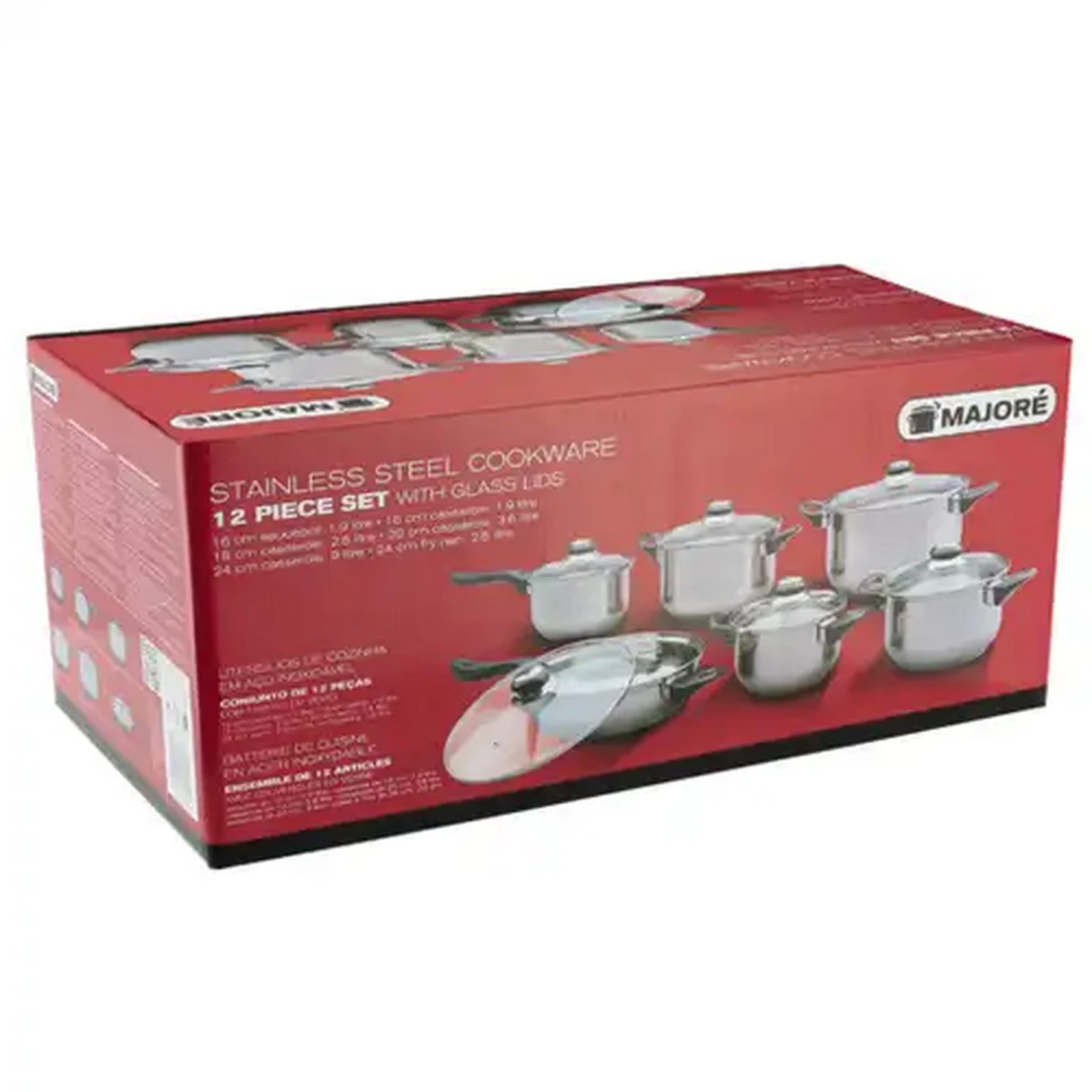 Image of Majoré Stainless Steel Cookware Set 12-Piece