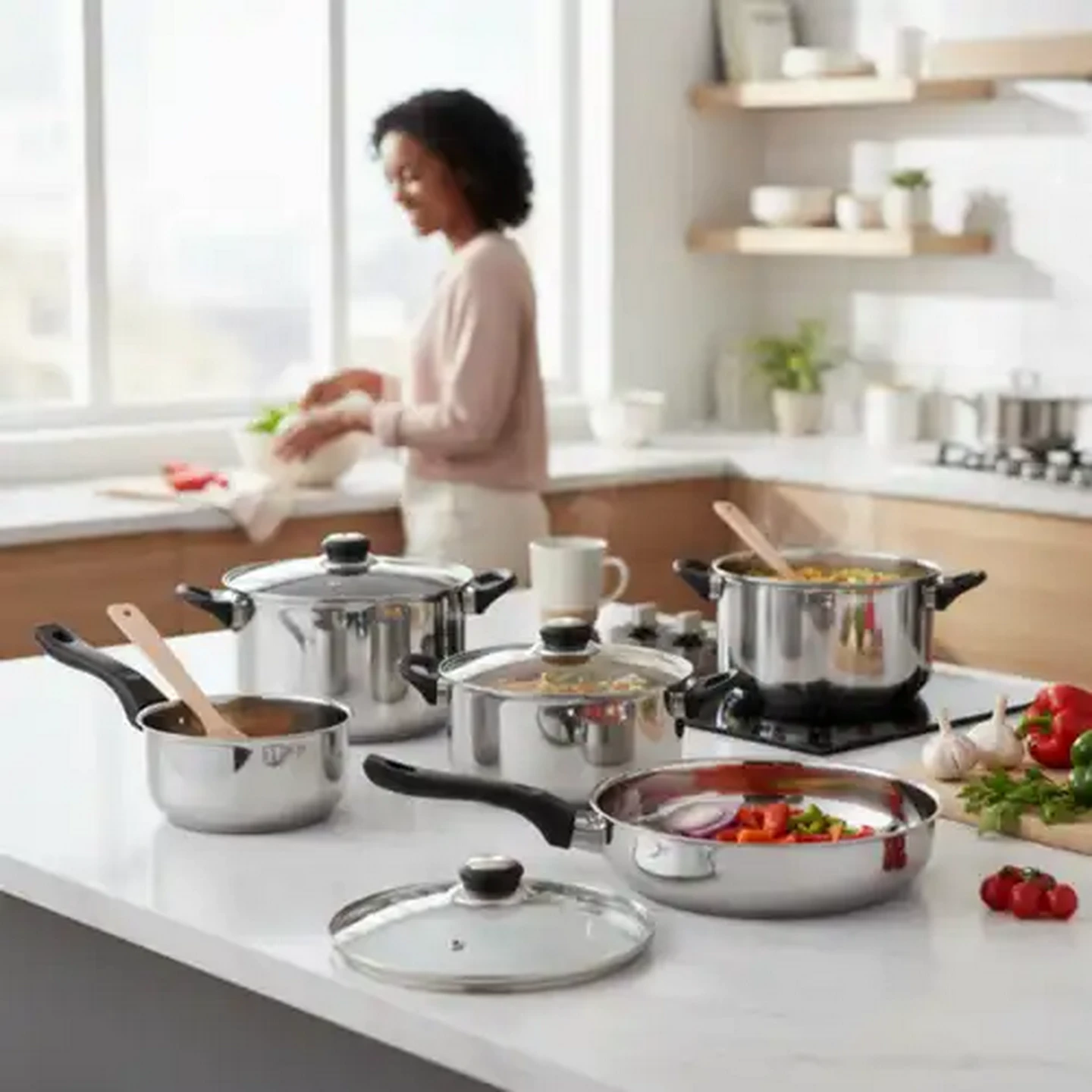 Image of Majoré Stainless Steel Cookware Set 12-Piece
