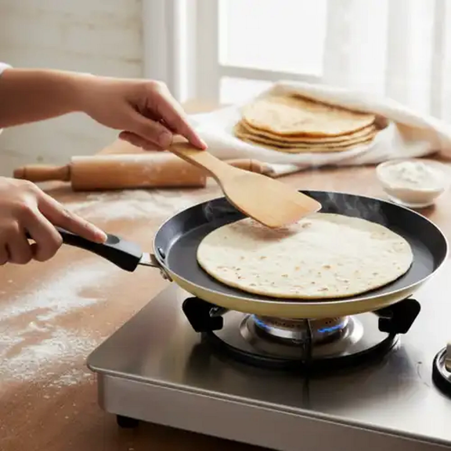Image of Quisimo Aluminium Pancake Pan 24cm