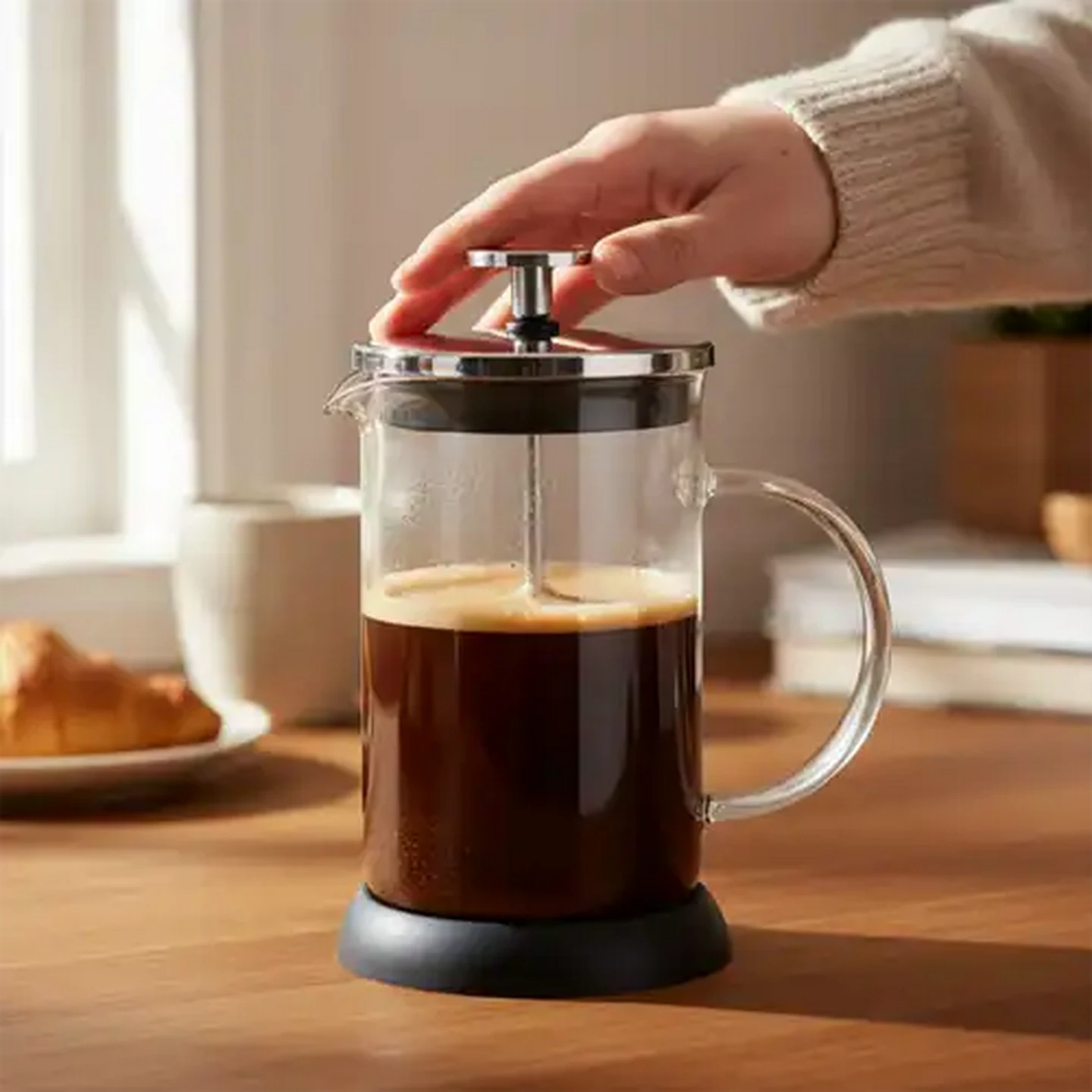 Image of Mila Glass & Silicone Coffee Plunger 350ml