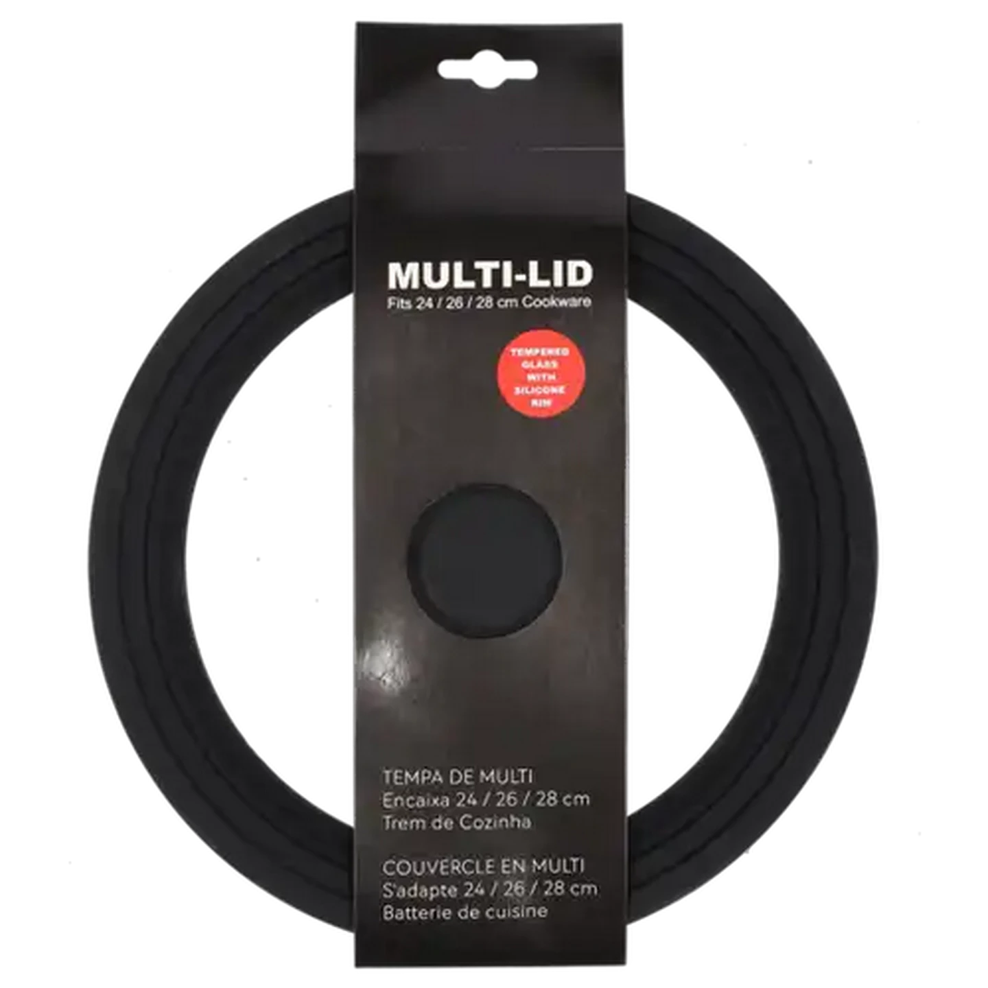 Image of Silicone & Glass Multi-Lid 24/26/28cm