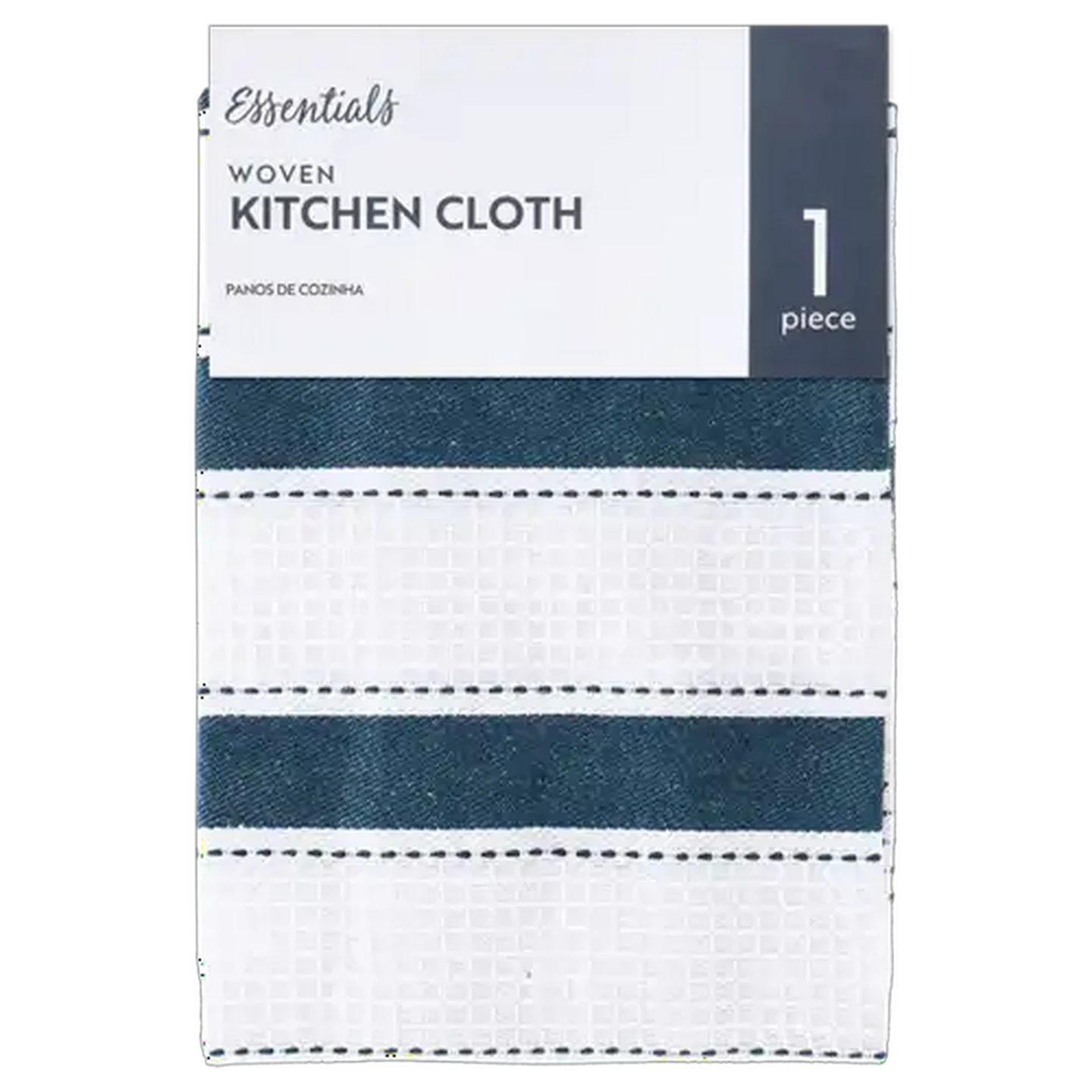 Image of Essentials Terry Diamond Kitchen Cloths 40 x 60cm (Colour May Vary)