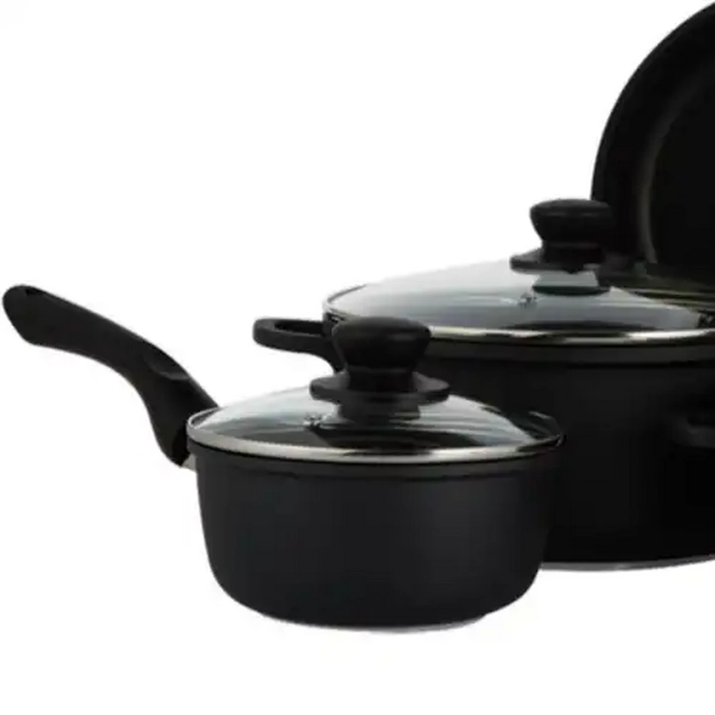 Image of Inferna Black Cast Aluminium Cookware Set 7-Piece