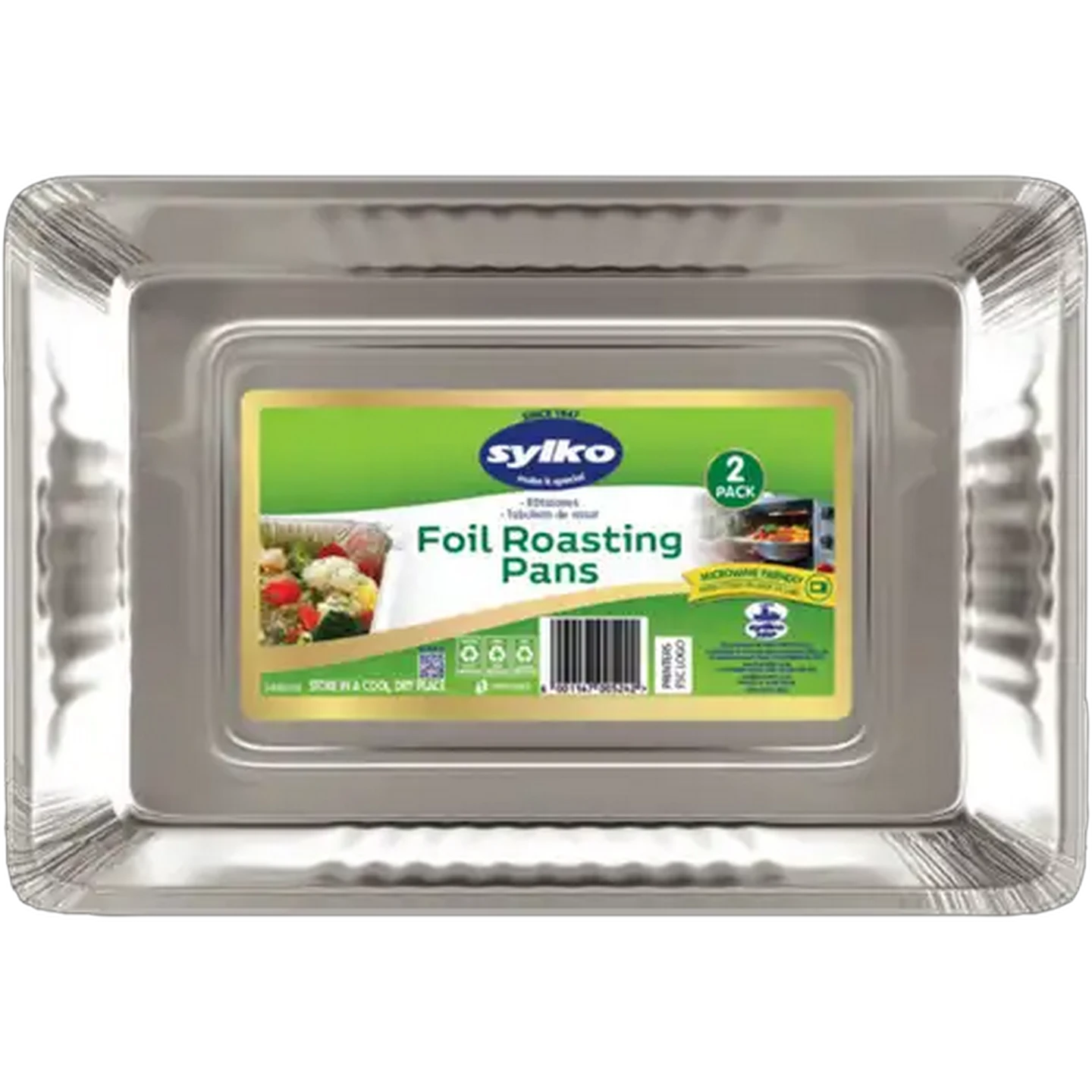 Image of Sylko Foil Roasting Pans 2 x 3440ml