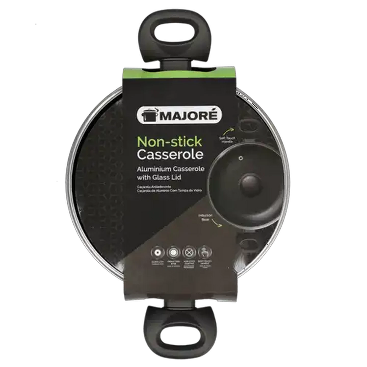 Image of Majoré Casa Black Non-Stick Casserole 20cm