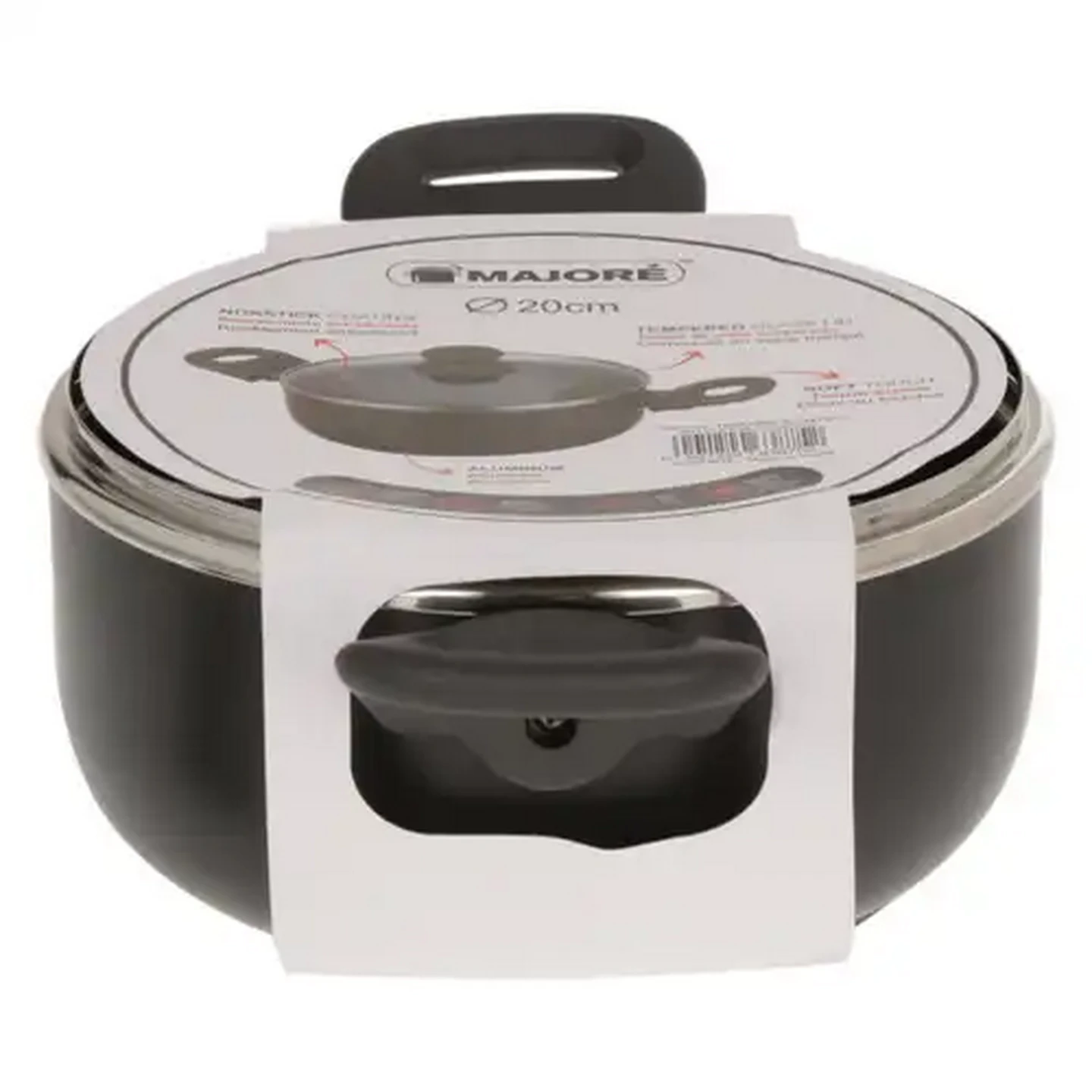 Image of Majoré Casa Black Non-Stick Casserole 20cm