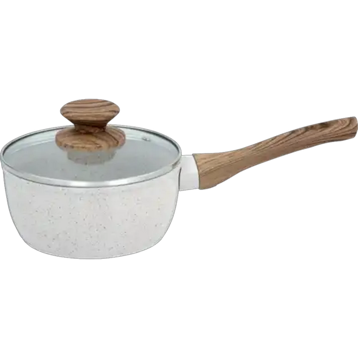 Image of Hazel Wood Forged Aluminium Saucepan 16cm